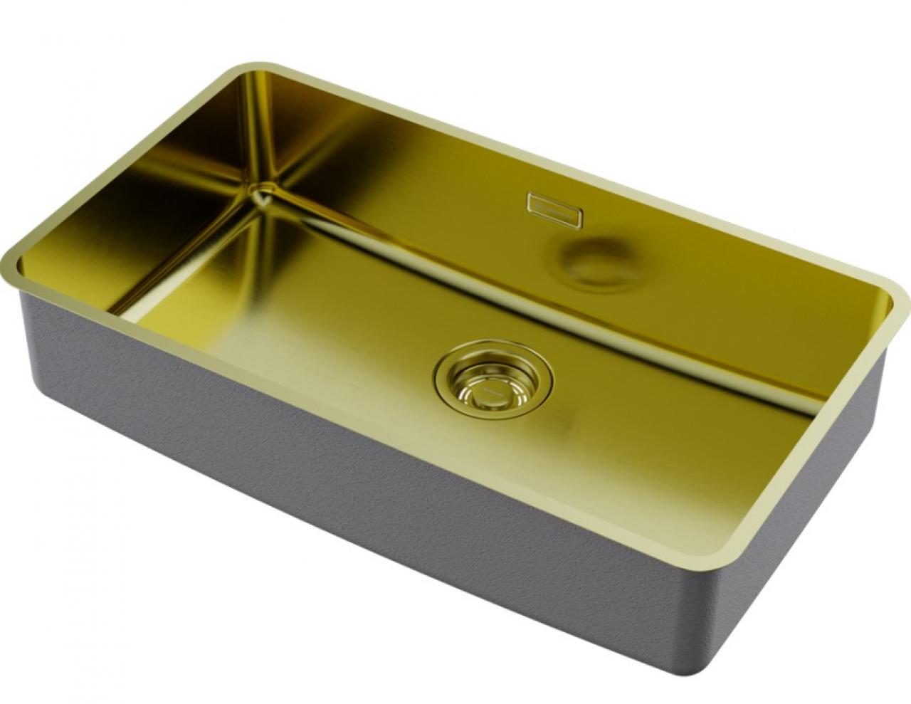 Мойка кухонная Omoikiri Omi 73-U/I-LG Ultra светлое золото