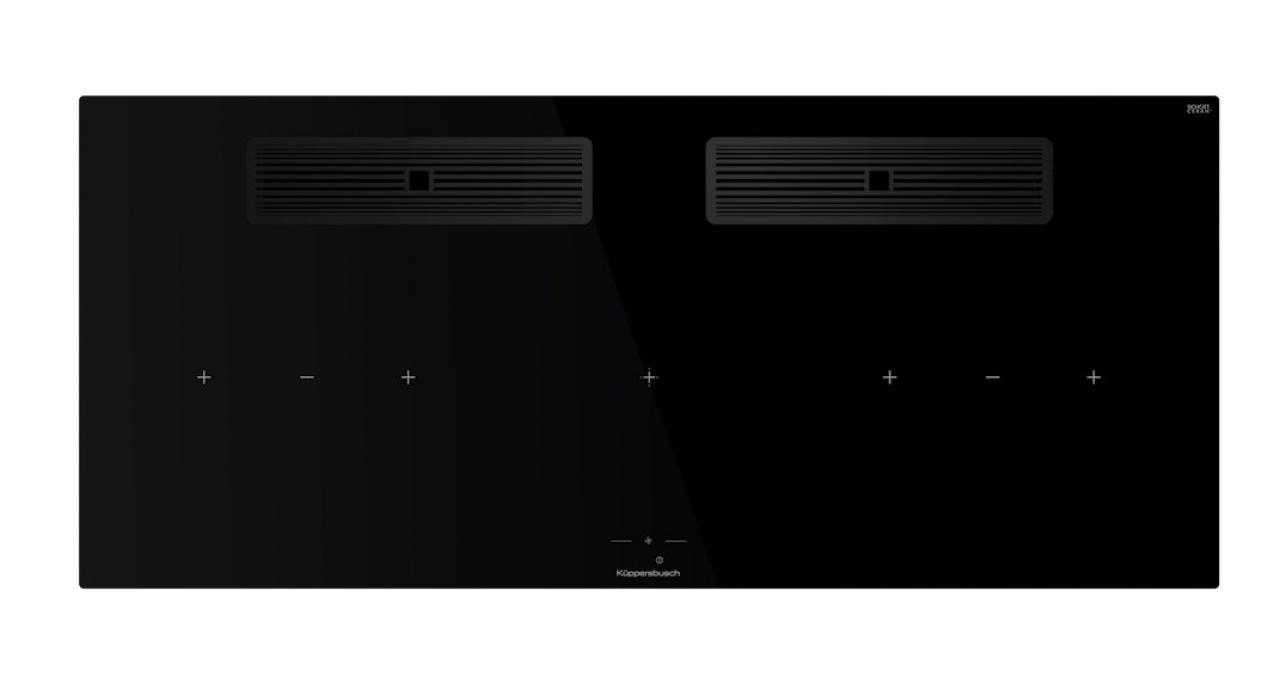 Варочная поверхность с вытяжкой Kuppersbusch KMI 12850.0 SR-S Black Chrome