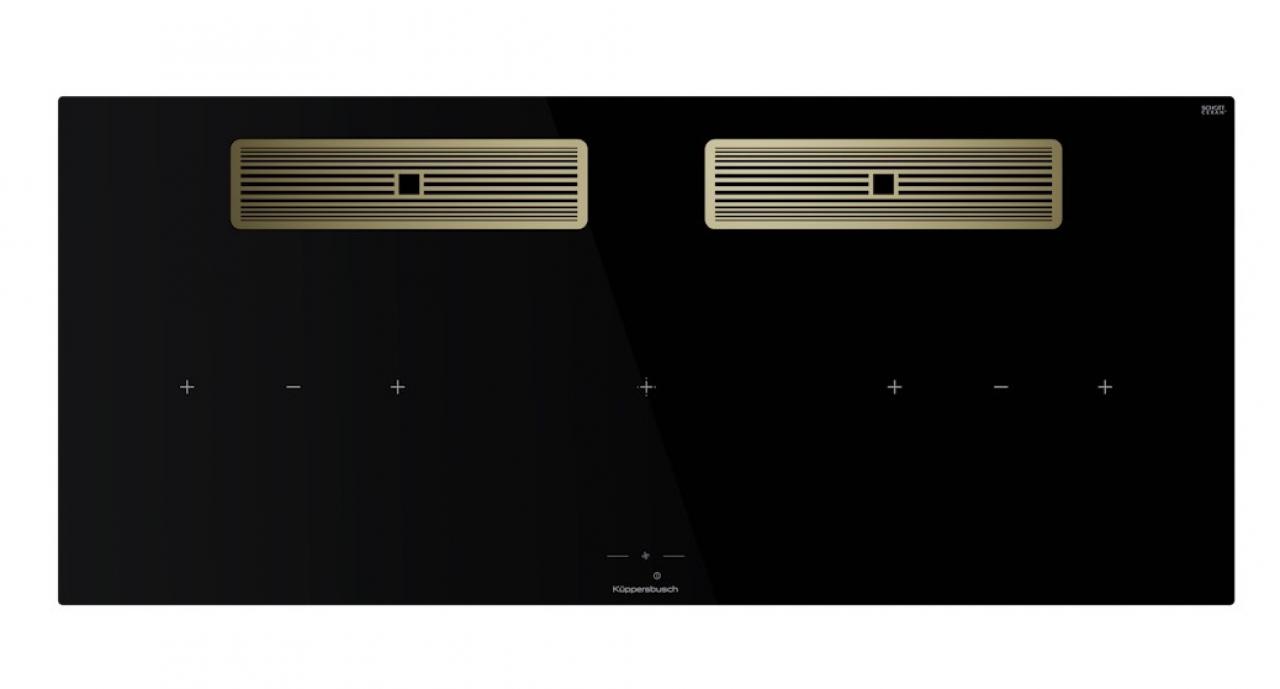 Варочная поверхность с вытяжкой Kuppersbusch KMI 12850.0 SR-S Gold