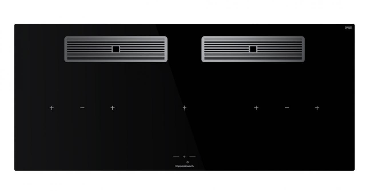 Варочная поверхность с вытяжкой Kuppersbusch KMI 12850.0 SR-S Silver Chrome