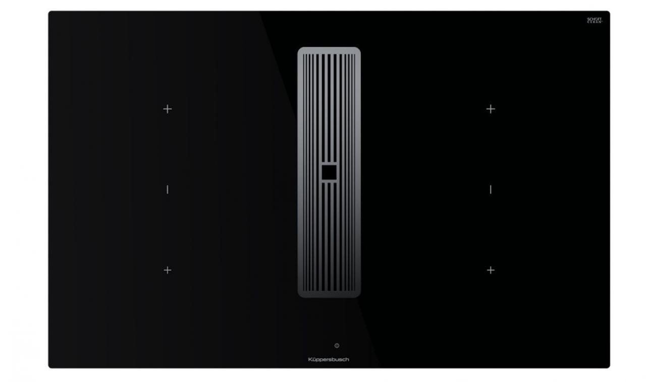 Варочная поверхность с вытяжкой Kuppersbusch KMI 8350.0 SR Silver Chrome