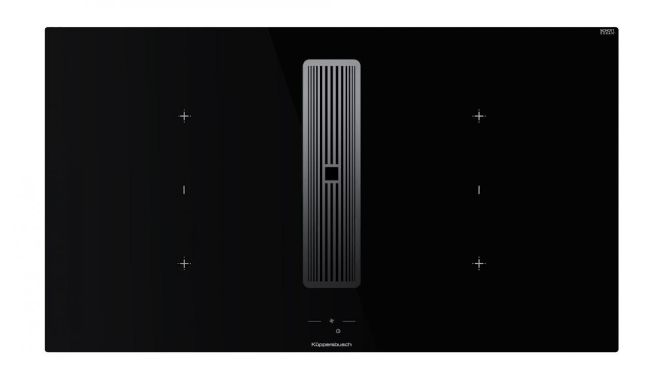 Варочная поверхность с вытяжкой Kuppersbusch KMI 9850.1 SR-S Silver Chrome