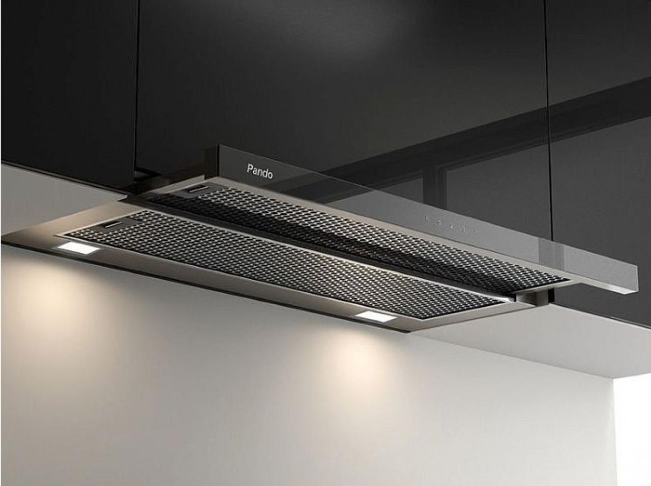 Вытяжка встраиваемая Pando IES/90 IX-NE TOUCH V. 830 SEC