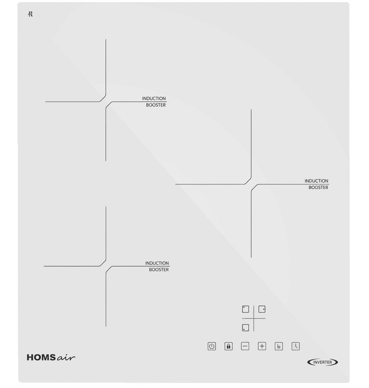 Варочная поверхность HOMSair HI43AWH