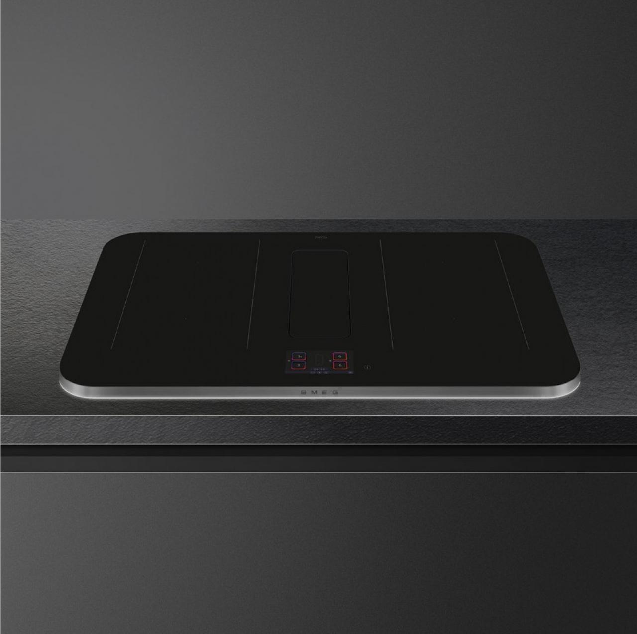 Варочная поверхность с вытяжкой Smeg HHSL7845X