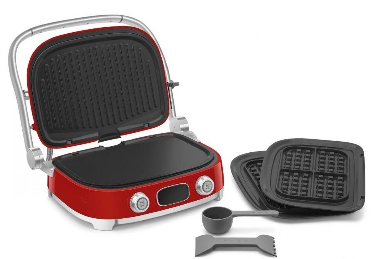 Гриль Smeg MGF01RDEU красный