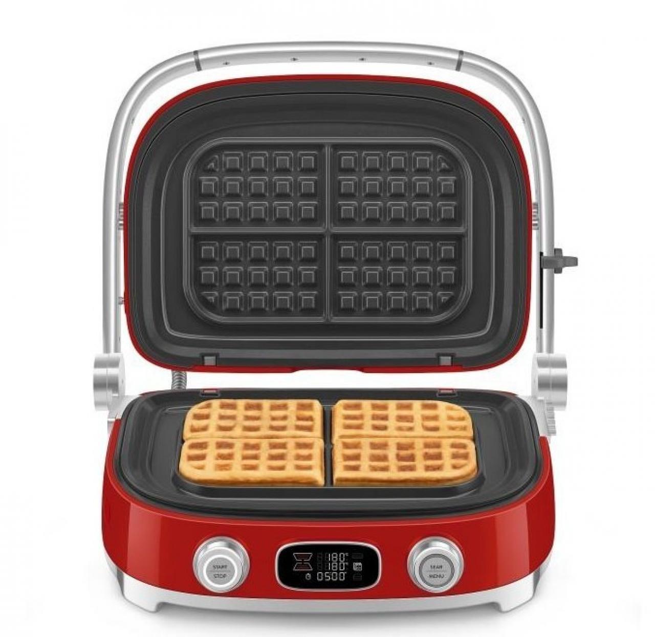 Гриль Smeg MGF01RDEU красный