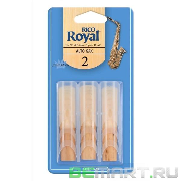 Трости для саксофона альт 3 шт. Rico RJB0320 Royal №2
