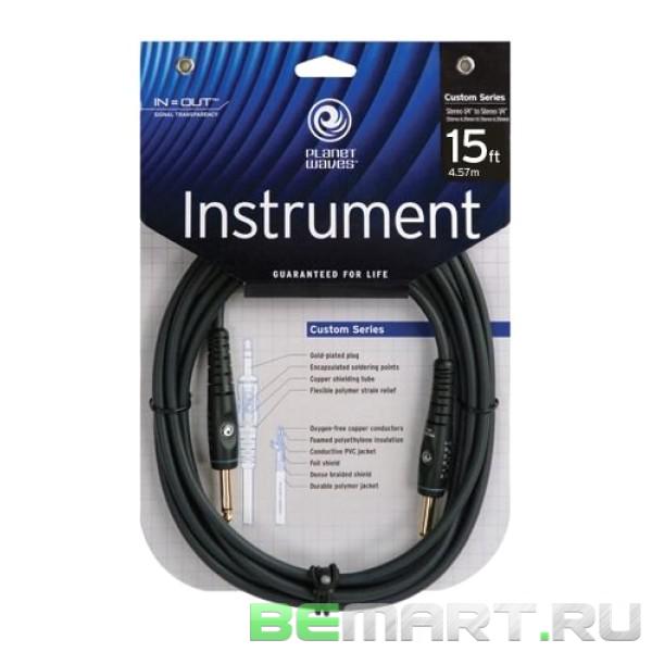 Кабель инструментальный Jack-Jack, 4,57м Planet Waves PW-G-15