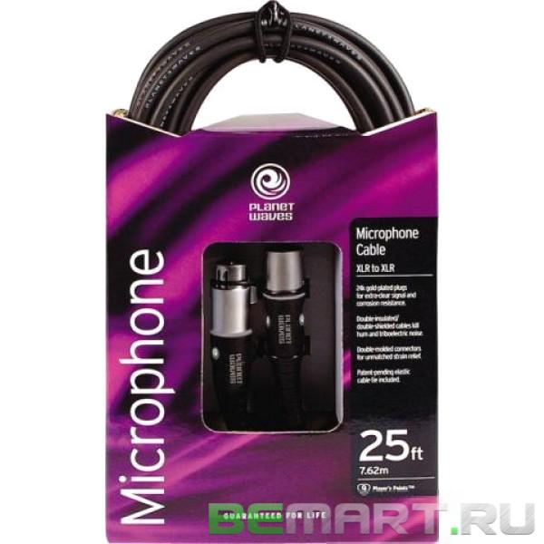 Микрофонный шнур 7,62 м Planet Waves PW-MS-25