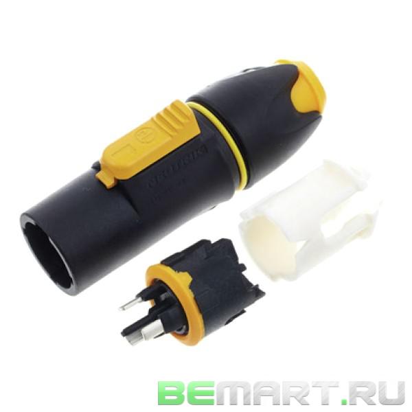 Кабельный разъем PowerCon TRUE1, штекер, 16A/250В Neutrik NAC3MX-W