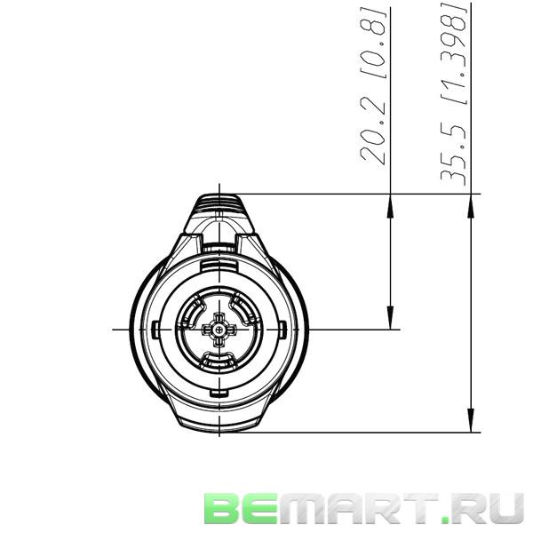Кабельный разъем PowerCon TRUE1, штекер, 16A/250В Neutrik NAC3MX-W