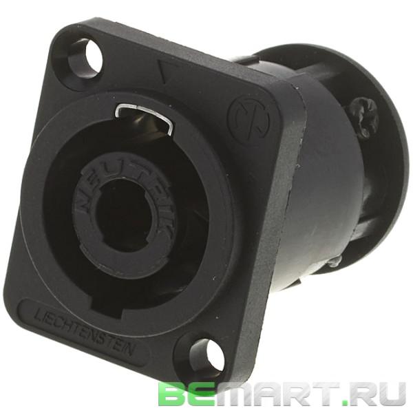 Панельный разъём Speakon 4-контактный, 30А Neutrik NL4MP-ST