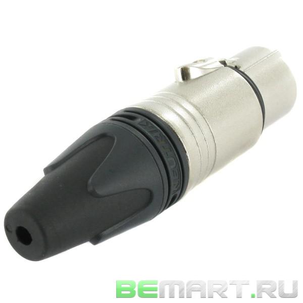 Кабельный разъем XLR female, посеребренные контакты Neutrik NC3FXX