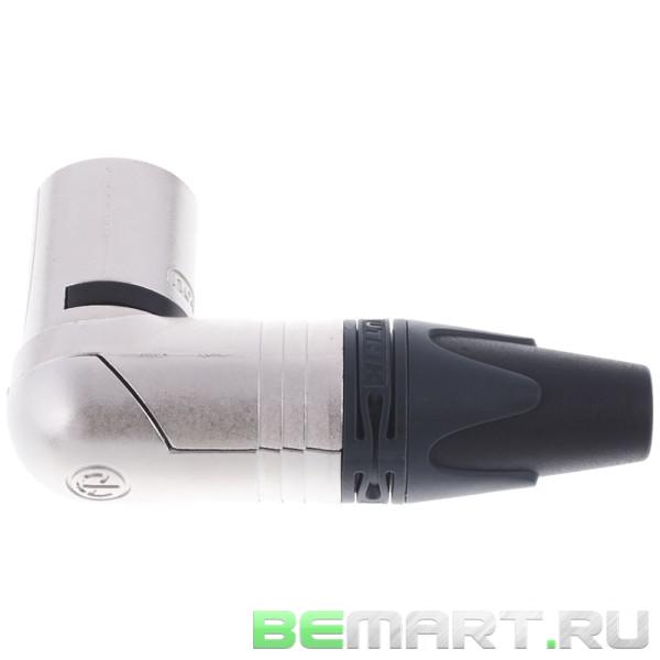 Кабельный разъем угловой XLR male, посеребренные контакты Neutrik NC3MRX