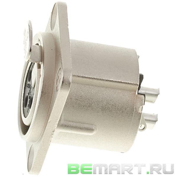 Панельный разъем XLR female с дополнительной защитой от помех Neutrik NC3FD-LX
