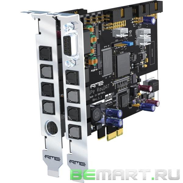 72 канальная, 24 Bit / 192 kHz, 4 x ADAT I/O PCI Express карта RME Hdspe Raydat