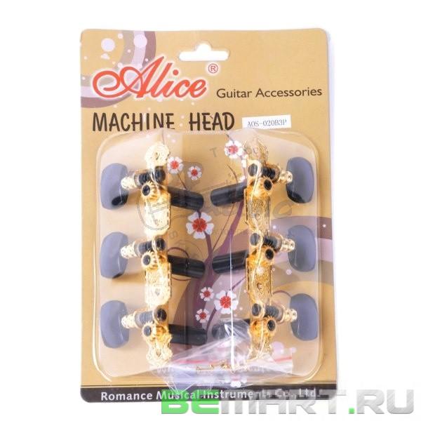 Колки на планке для классической гитары Alice AOS-020B3P