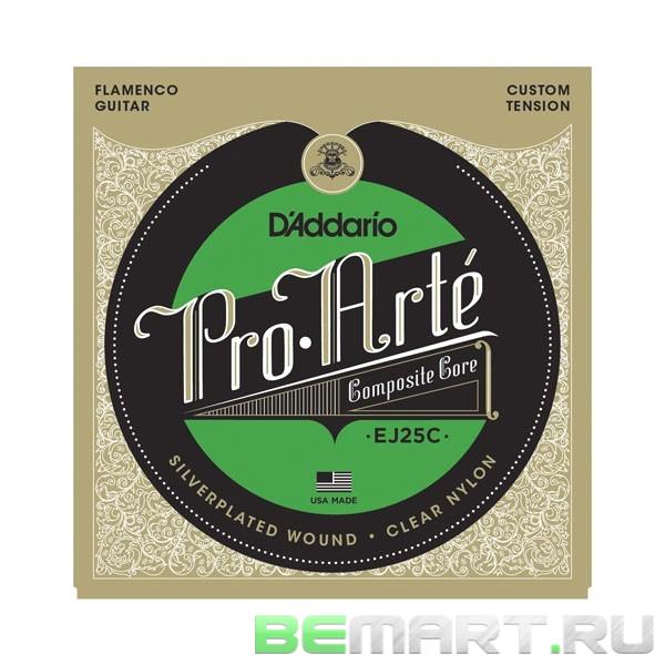 Струны для классической гитары D'Addario EJ25C Composite SILVER/CLEAR Nylon