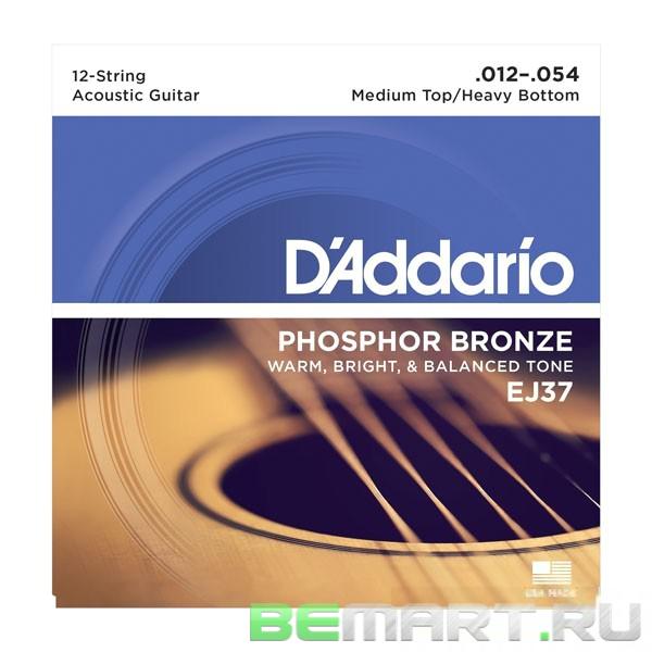 Струны для 12-ти струнной гитары D'Addario EJ37