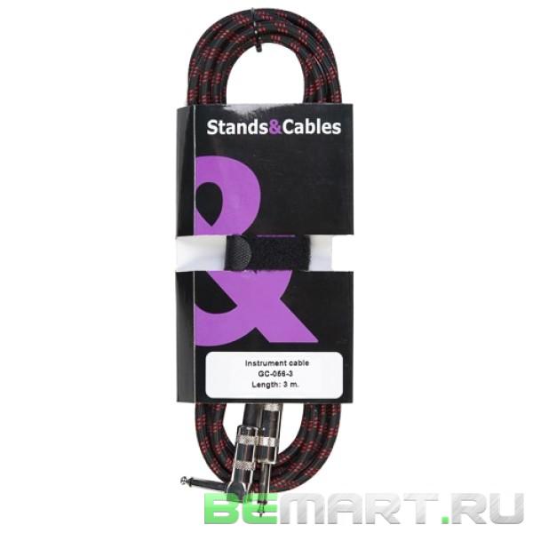 Инструментальный кабель Jack-Jack, 3м Stands&Cables GC-056-3