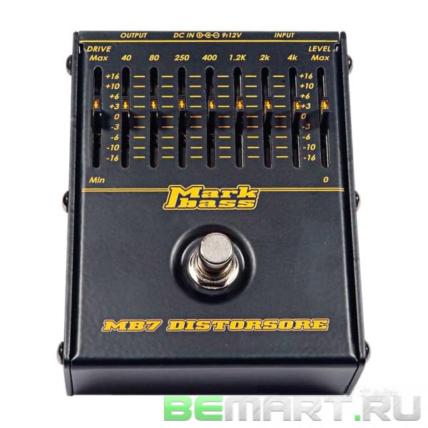 Педаль эффектов дисторшн с 7-полосным эквалайзером Markbass MB7 Distorsore