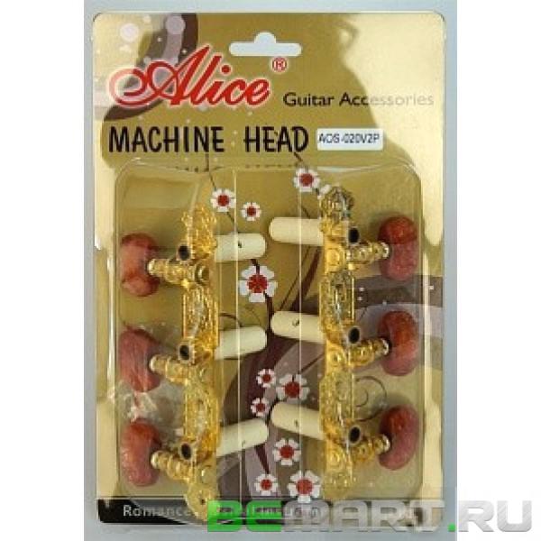 Колки на планке для классической гитары Alice AOS-020V2P