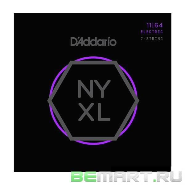 Струны для 7 стр. электрогитары D'Addario NYXL1164