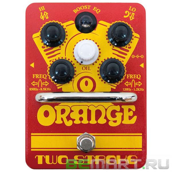 Педаль бустер/параметрический эквалайзер Orange Two Stroke Boost EQ Pedal