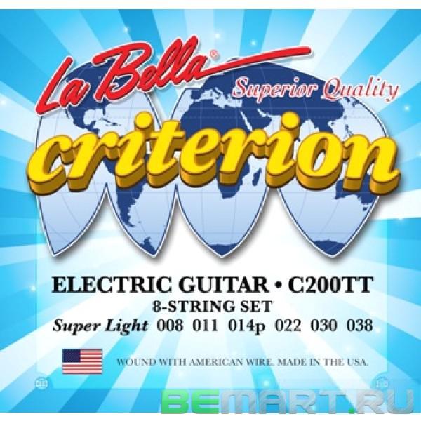 Струны для электрогитары La Bella C200TT Extra Light