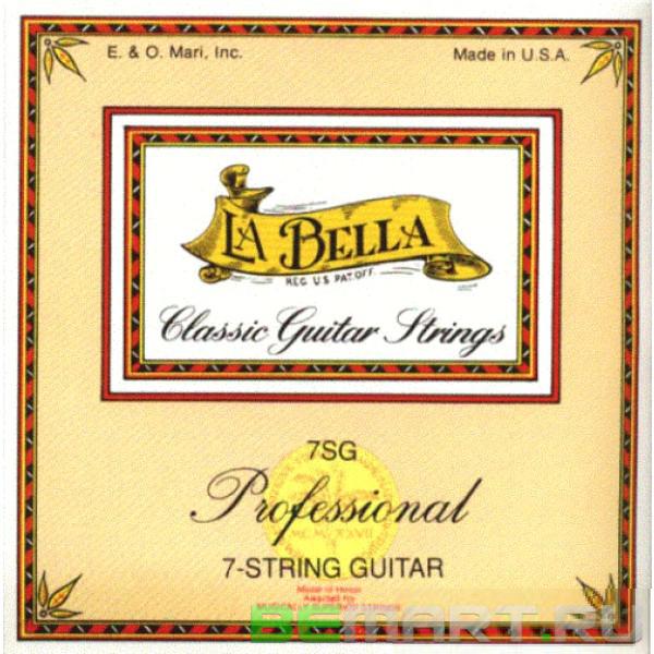 Нейлоновые струны для 7-ми струнной гитары La Bella 7SG