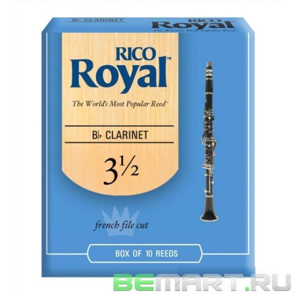 Трости для кларнета Bb 10 шт. Rico RCB1035 Royal №3,5