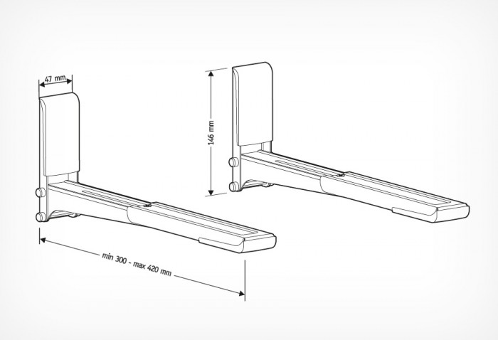 Кронштейн для СВЧ Holder MWS-2003 белый